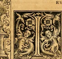 An illustration from Novum Testamentum omne, multo quàm antehac diligentius ab Erasmo Roterodamo recognitu, emedatum ac translatum ... : uná cu annotationibus recognitis, ac magna accessione locupletatis ... (1519)