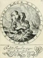 Picture 36 of 109 from Nucleus emblematum selectissimorum : quae Itali vulgo impresas vocant : priuata industria, studio singulari, vndiq[ue] conquisitus, non paucis venustis inuentionibus auctus, additis carminib[us] illustratus (1611), leaf 112