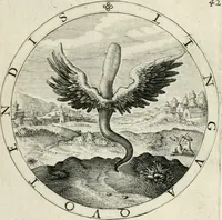 Picture 49 of 109 from Nucleus emblematum selectissimorum : quae Itali vulgo impresas vocant : priuata industria, studio singulari, vndiq[ue] conquisitus, non paucis venustis inuentionibus auctus, additis carminib[us] illustratus (1611), leaf 136