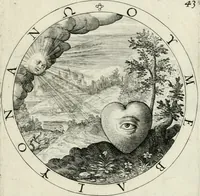 An illustration from Nucleus emblematum selectissimorum : quae Itali vulgo impresas vocant : priuata industria, studio singulari, vndiq[ue] conquisitus, non paucis venustis inuentionibus auctus, additis carminib[us] illustratus (1611)