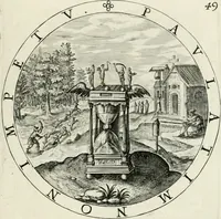 Picture 56 of 109 from Nucleus emblematum selectissimorum : quae Itali vulgo impresas vocant : priuata industria, studio singulari, vndiq[ue] conquisitus, non paucis venustis inuentionibus auctus, additis carminib[us] illustratus (1611), leaf 150
