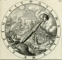 Picture 64 of 109 from Nucleus emblematum selectissimorum : quae Itali vulgo impresas vocant : priuata industria, studio singulari, vndiq[ue] conquisitus, non paucis venustis inuentionibus auctus, additis carminib[us] illustratus (1611), leaf 164