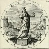 An illustration from Nucleus emblematum selectissimorum : quae Itali vulgo impresas vocant : priuata industria, studio singulari, vndiq[ue] conquisitus, non paucis venustis inuentionibus auctus, additis carminib[us] illustratus (1611)