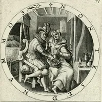 Picture 79 of 109 from Nucleus emblematum selectissimorum : quae Itali vulgo impresas vocant : priuata industria, studio singulari, vndiq[ue] conquisitus, non paucis venustis inuentionibus auctus, additis carminib[us] illustratus (1611), leaf 194