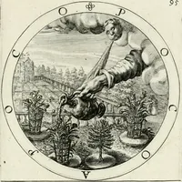 Picture 104 of 109 from Nucleus emblematum selectissimorum : quae Itali vulgo impresas vocant : priuata industria, studio singulari, vndiq[ue] conquisitus, non paucis venustis inuentionibus auctus, additis carminib[us] illustratus (1611), leaf 242