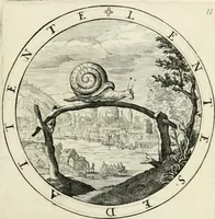 Picture 17 of 109 from Nucleus emblematum selectissimorum : quae Itali vulgo impresas vocant : priuata industria, studio singulari, vndiq[ue] conquisitus, non paucis venustis inuentionibus auctus, additis carminib[us] illustratus (1611), leaf 74