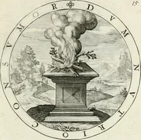 An illustration from Nucleus emblematum selectissimorum : quae Itali vulgo impresas vocant : priuata industria, studio singulari, vndiq[ue] conquisitus, non paucis venustis inuentionibus auctus, additis carminib[us] illustratus (1611)