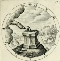 An illustration from Nucleus emblematum selectissimorum : quae Itali vulgo impresas vocant : priuata industria, studio singulari, vndiq[ue] conquisitus, non paucis venustis inuentionibus auctus, additis carminib[us] illustratus (1611)