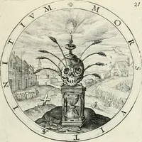 An illustration from Nucleus emblematum selectissimorum : quae Itali vulgo impresas vocant : priuata industria, studio singulari, vndiq[ue] conquisitus, non paucis venustis inuentionibus auctus, additis carminib[us] illustratus (1611)