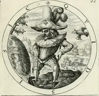 An illustration from Nucleus emblematum selectissimorum : quae Itali vulgo impresas vocant : priuata industria, studio singulari, vndiq[ue] conquisitus, non paucis venustis inuentionibus auctus, additis carminib[us] illustratus (1611)
