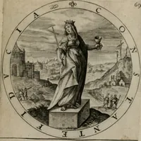 An illustration from Nucleus emblematum selectissimorum : quae Itali vulgo impresas vocant priuata industria studio singulari, vndiq[e] conquisitus, non paucis venustis inuentionibus auctus, additis carminib[us] illustratus (1611)