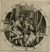 Picture 74 of 103 from Nucleus emblematum selectissimorum : quae Itali vulgo impresas vocant priuata industria studio singulari, vndiq[e] conquisitus, non paucis venustis inuentionibus auctus, additis carminib[us] illustratus (1611), leaf 154