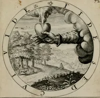 An illustration from Nucleus emblematum selectissimorum : quae Itali vulgo impresas vocant priuata industria studio singulari, vndiq[e] conquisitus, non paucis venustis inuentionibus auctus, additis carminib[us] illustratus (1611)