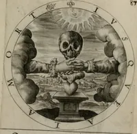 An illustration from Nucleus emblematum selectissimorum : quae Itali vulgo impresas vocant priuata industria studio singulari, vndiq[e] conquisitus, non paucis venustis inuentionibus auctus, additis carminib[us] illustratus (1611)