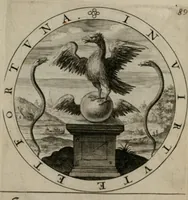 An illustration from Nucleus emblematum selectissimorum : quae Itali vulgo impresas vocant priuata industria studio singulari, vndiq[e] conquisitus, non paucis venustis inuentionibus auctus, additis carminib[us] illustratus (1611)
