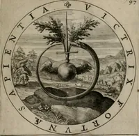 An illustration from Nucleus emblematum selectissimorum : quae Itali vulgo impresas vocant priuata industria studio singulari, vndiq[e] conquisitus, non paucis venustis inuentionibus auctus, additis carminib[us] illustratus (1611)