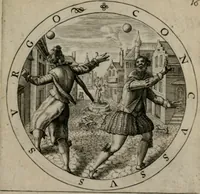 Picture 19 of 103 from Nucleus emblematum selectissimorum : quae Itali vulgo impresas vocant priuata industria studio singulari, vndiq[e] conquisitus, non paucis venustis inuentionibus auctus, additis carminib[us] illustratus (1611), leaf 44