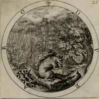An illustration from Nucleus emblematum selectissimorum : quae Itali vulgo impresas vocant priuata industria studio singulari, vndiq[e] conquisitus, non paucis venustis inuentionibus auctus, additis carminib[us] illustratus (1611)