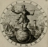 An illustration from Nucleus emblematum selectissimorum : quae Itali vulgo impresas vocant priuata industria studio singulari, vndiq[e] conquisitus, non paucis venustis inuentionibus auctus, additis carminib[us] illustratus (1611)