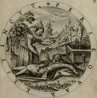 Picture 36 of 103 from Nucleus emblematum selectissimorum : quae Itali vulgo impresas vocant priuata industria studio singulari, vndiq[e] conquisitus, non paucis venustis inuentionibus auctus, additis carminib[us] illustratus (1611), leaf 78