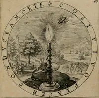 An illustration from Nucleus emblematum selectissimorum : quae Itali vulgo impresas vocant priuata industria studio singulari, vndiq[e] conquisitus, non paucis venustis inuentionibus auctus, additis carminib[us] illustratus (1611)