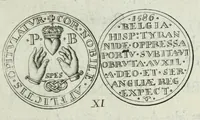 An illustration from Numismata. A discourse of medals, antient and modern. Together with some account of heads and effigies of illustrious, and famous persons, in sculps and tailledouce, of whom we have no medals extant; and of the use to be derived from them. To which is added a digression concerning physiognomy (1697)