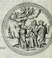 Picture 50 of 71 from Numismata. A discourse of medals, antient and modern. Together with some account of heads and effigies of illustrious, and famous persons, in sculps and tailledouce, of whom we have no medals extant; and of the use to be derived from them. To which is added a digression concerning physiognomy (1697), leaf 152