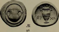 An illustration from Numismata graeca; Greek coin-types, classified for immediate identification (1910)