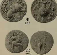 An illustration from Numismata graeca; Greek coin-types, classified for immediate identification (1910)