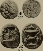 An illustration from Numismata graeca; Greek coin-types, classified for immediate identification (1910)