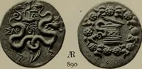 An illustration from Numismata graeca; Greek coin-types, classified for immediate identification (1910)