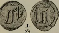 An illustration from Numismata graeca; Greek coin-types, classified for immediate identification (1910)