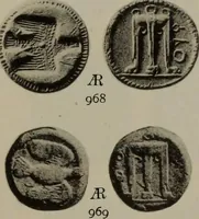 Picture 107 of 528 from Numismata graeca; Greek coin-types, classified for immediate identification (1910), leaf 200