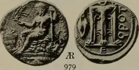 An illustration from Numismata graeca; Greek coin-types, classified for immediate identification (1910)