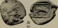An illustration from Numismata graeca; Greek coin-types, classified for immediate identification (1910)