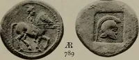 An illustration from Numismata graeca; Greek coin-types, classified for immediate identification (1910)