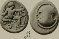 An illustration from Numismata graeca; Greek coin-types, classified for immediate identification (1910)