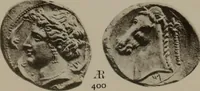 An illustration from Numismata graeca; Greek coin-types, classified for immediate identification (1910)