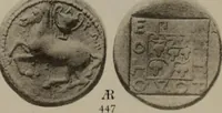An illustration from Numismata graeca; Greek coin-types, classified for immediate identification (1910)