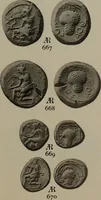 An illustration from Numismata graeca; Greek coin-types, classified for immediate identification (1910)
