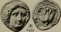 An illustration from Numismata graeca; Greek coin-types, classified for immediate identification (1910)