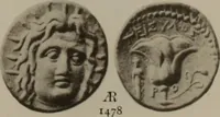 An illustration from Numismata graeca; Greek coin-types, classified for immediate identification (1910)