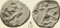 An illustration from Numismata graeca; Greek coin-types, classified for immediate identification (1910)
