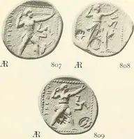An illustration from Numismata graeca; Greek coin-types, classified for immediate identification (1910)