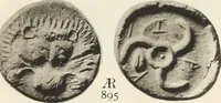 An illustration from Numismata graeca; Greek coin-types, classified for immediate identification (1910)