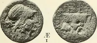 An illustration from Numismata graeca; Greek coin-types, classified for immediate identification (1910)