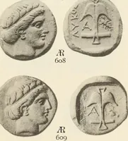 Picture 260 of 449 from Numismata graeca; Greek coin-types, classified for immediate identification (1910), leaf 364