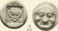 An illustration from Numismata graeca; Greek coin-types, classified for immediate identification (1910)