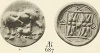 Picture 390 of 449 from Numismata graeca; Greek coin-types, classified for immediate identification (1910), leaf 566