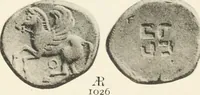 An illustration from Numismata graeca; Greek coin-types, classified for immediate identification (1910)